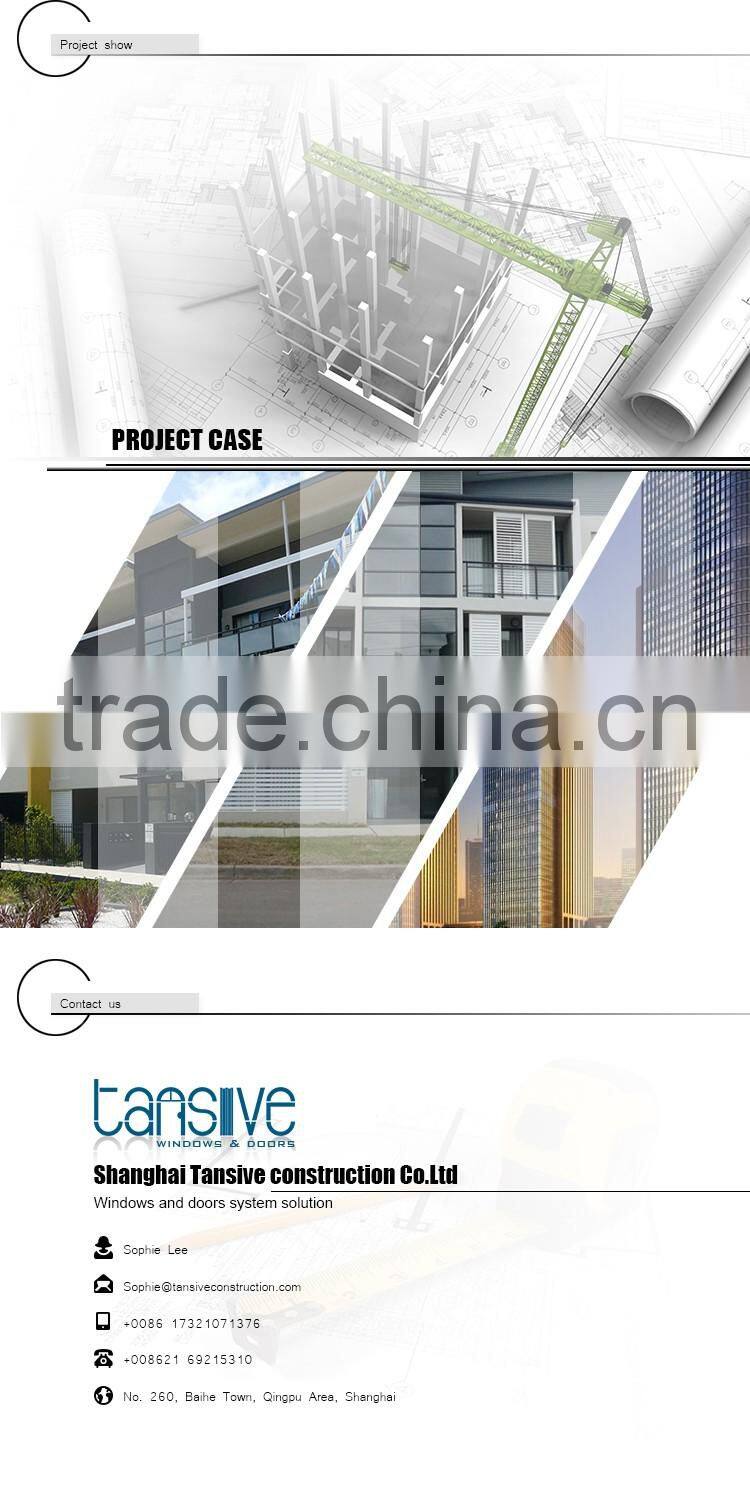 2016 top supplier tansive construction Australia standard aluminium sliding glass reception windows