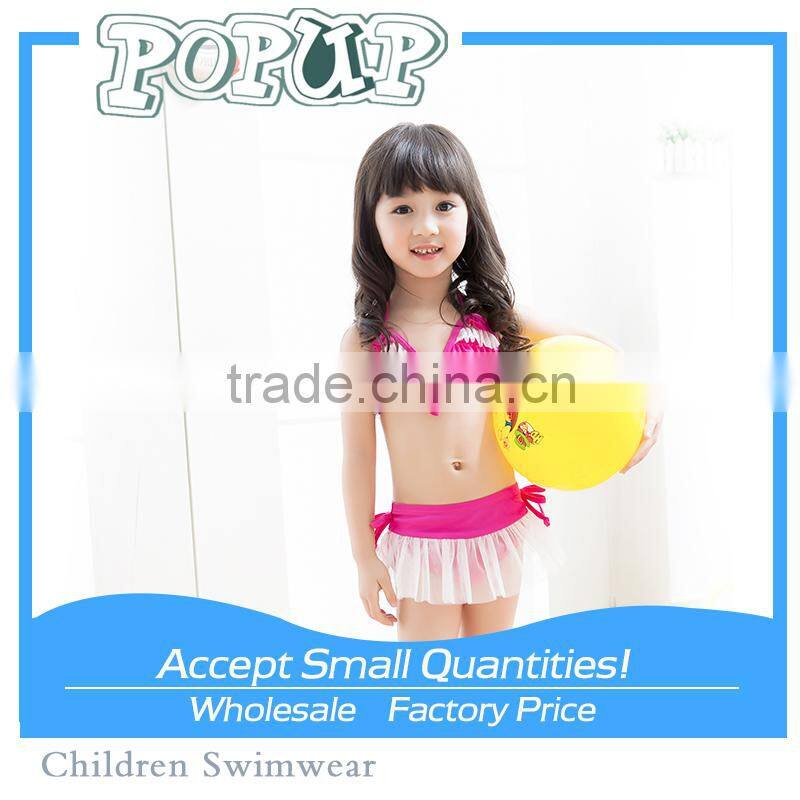 Pink Ruffle Printed swimwear for kids