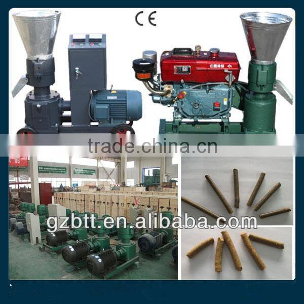 flat die wood pellet making machine made in china/ animal pellet making machine