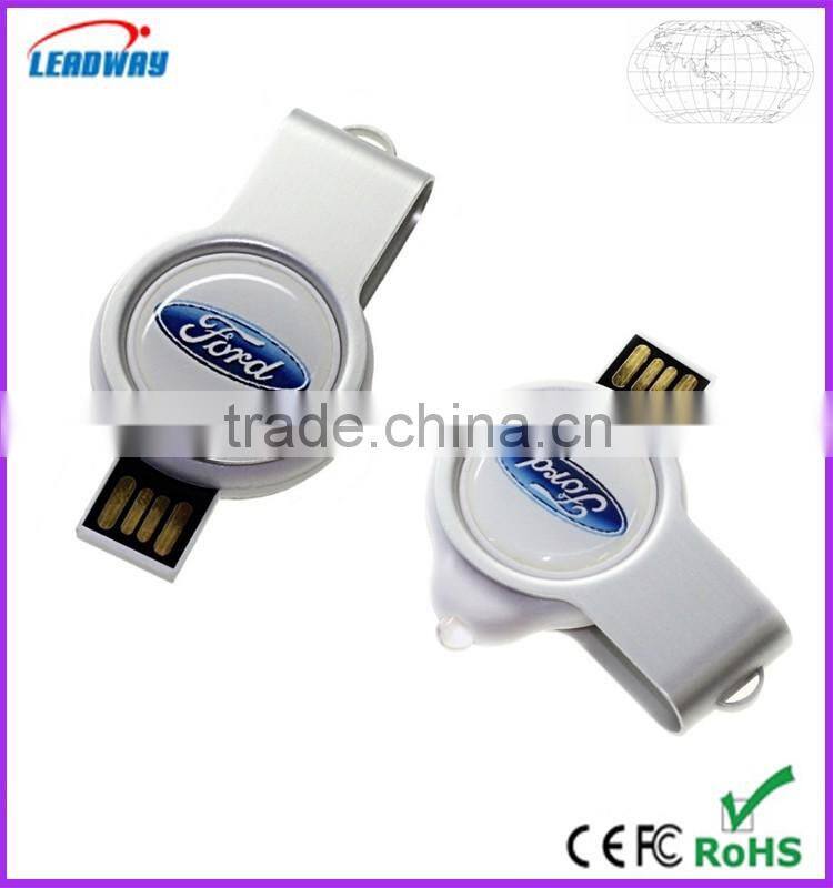 Epoxy Logo Swivel Plastic USB Flash Drive, 8GB Shinning Light New Design USB Flash Memory