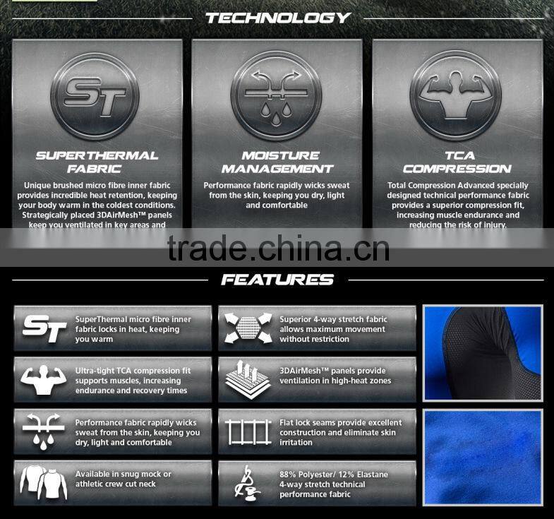 2014 long sleeve compression shirt fashion design compression shirt