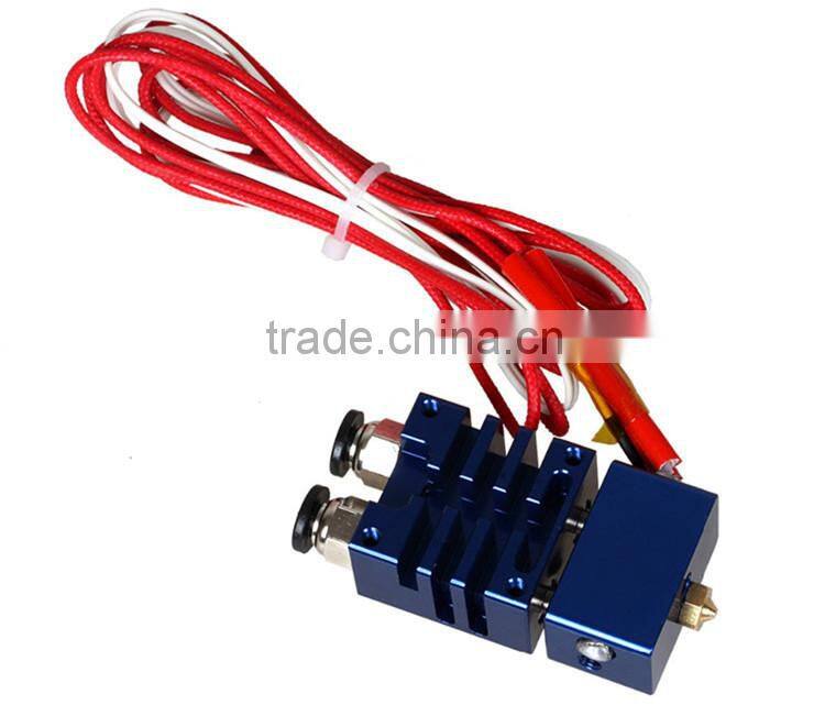 3D Printer ABS Filament Extruder For 3D Printing Parts E3D Cyclops 2 In 1 Out Hotend Extruder Machine
