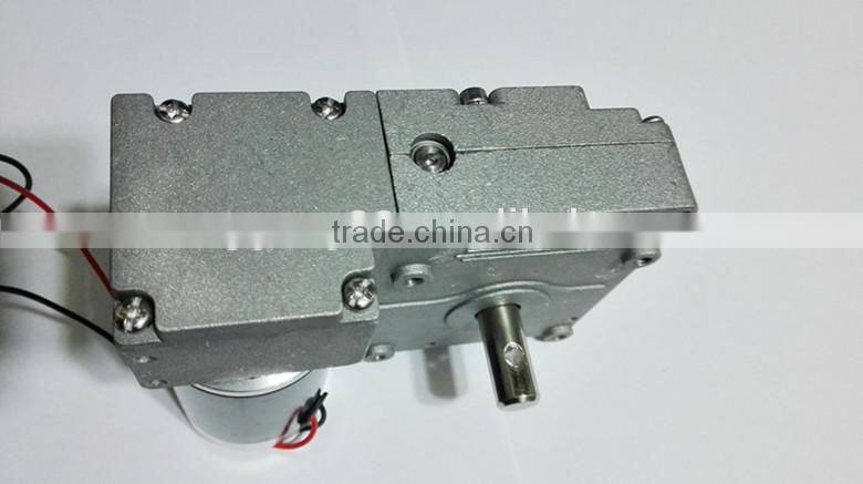 High Torque DC Motors 24V 150kg.cm Permanent Magnet DC Motor Electric Motors DC Worm Gear Motor SGW1269FGG For winding machines