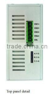 4 ports DC input 802.3 af/at DIN railed gigabit POE Injector