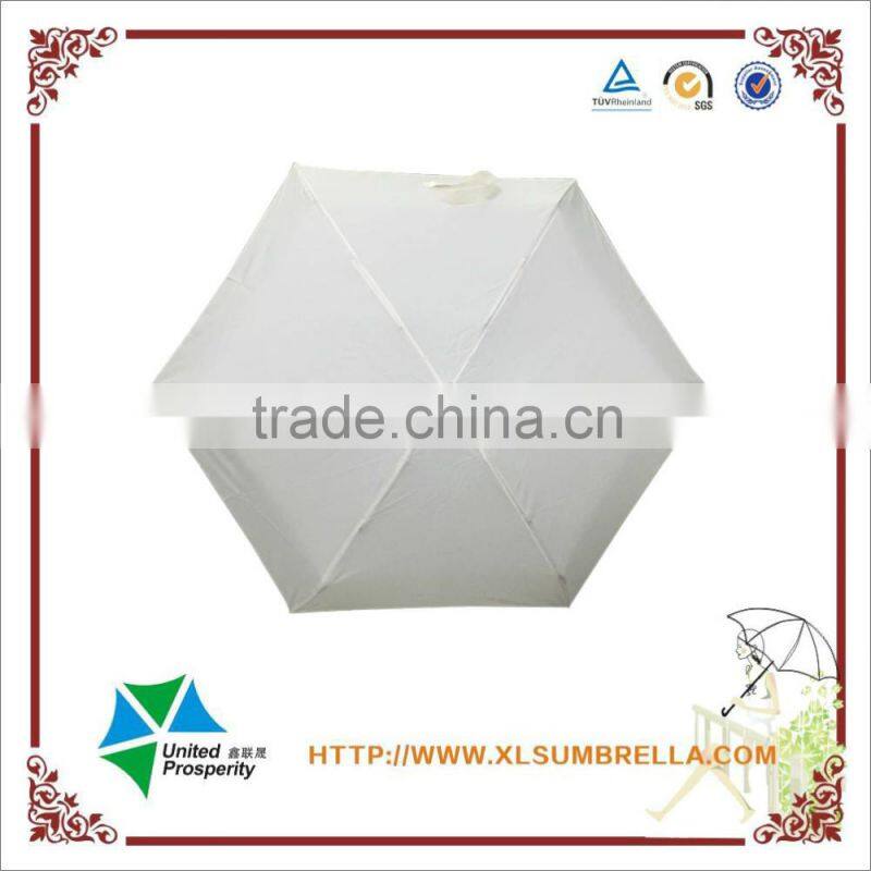 19" Mini umbrella solid umbrella 5folding umbrella from china factory