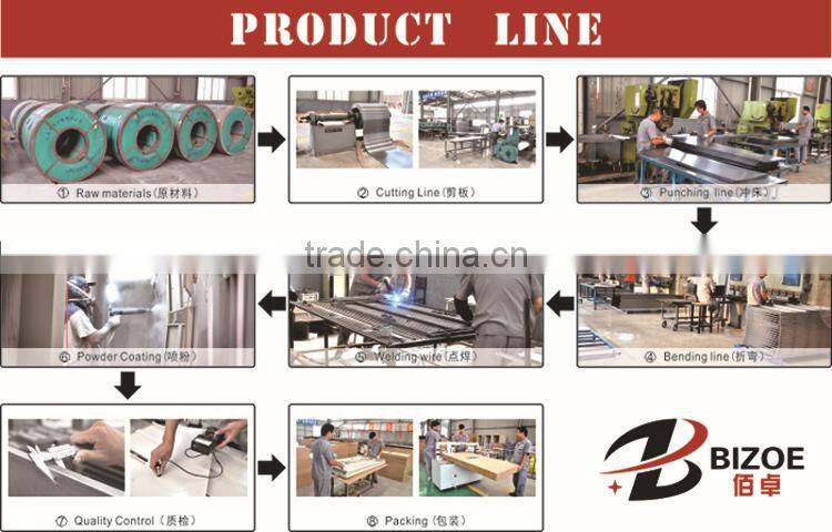 trade export fully welded steel show cupboard