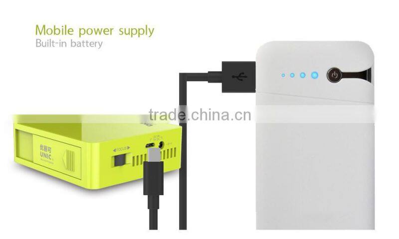 2016 Newest DLP UC50 854*480 800lumens 1080p support mini portable projector dlp projector HD UC50