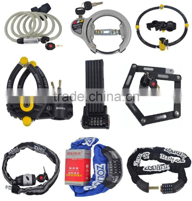 hot selling good quality anti-theft bicycle cable lock spiral lock
