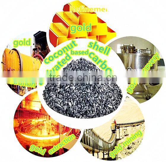 Granulated coconut shell activated carbon for gold mining purification