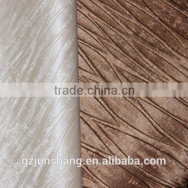 Semi PU embossed upholstery leather for home decoration and furniture usage