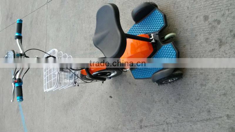 2015 foldable one front 16inch wheel, 2 back 8 inch wheel, three wheel electric scooter