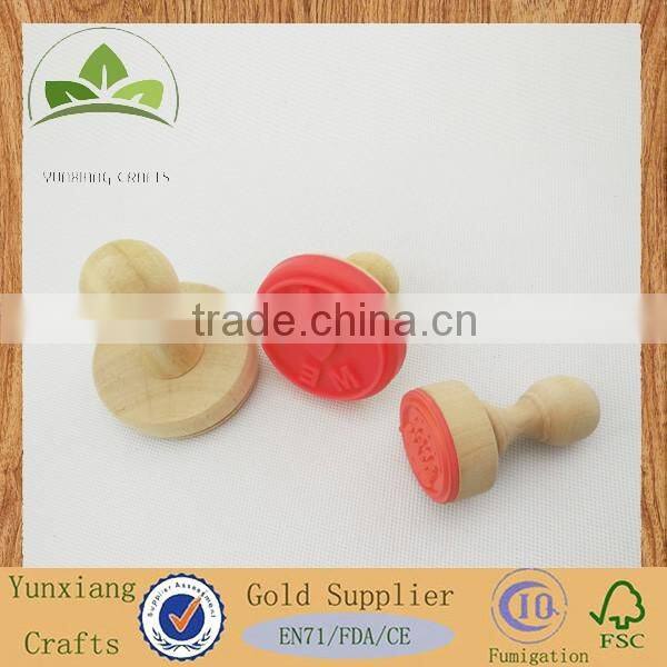 Wooden toy stamp wooden cake stamp
