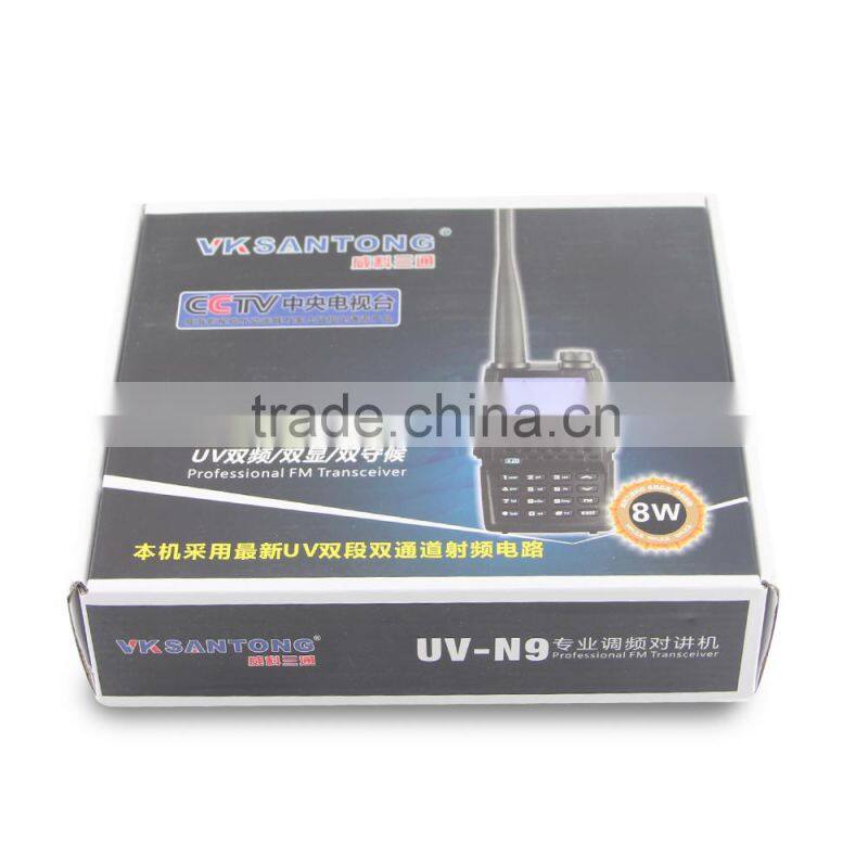 UV dual band transceiver walkie talkie radio uv-n9 for cctv radio interphone