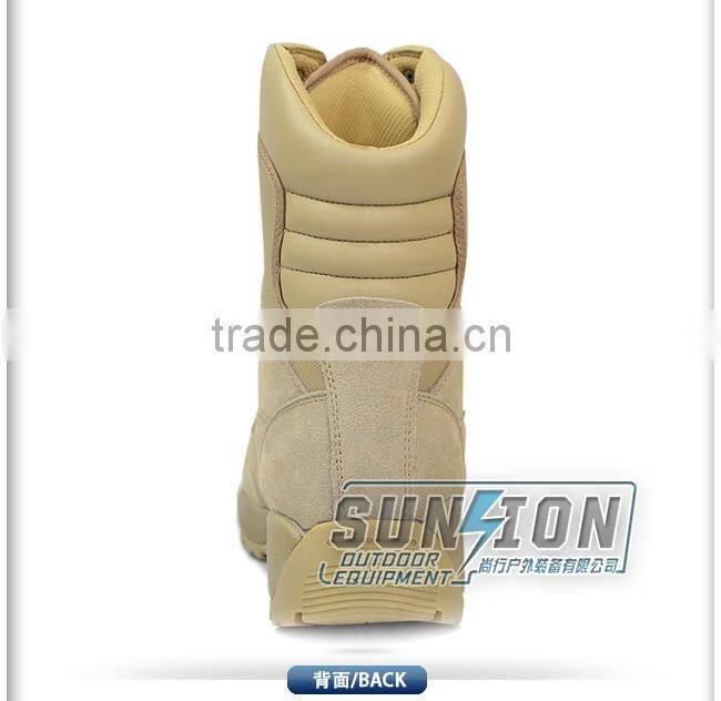 USA standard Tactical Boots is made of waterproof nylon and cowhide leather