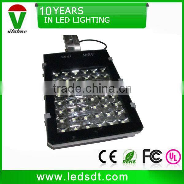 Economic adjustable 48 watts led street light 130lm/w 50mm mounting hole