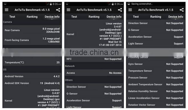 ELEPHONE G4 MTK6582 1.3GHz 5.0'' IPS Android 3G Smartphone White