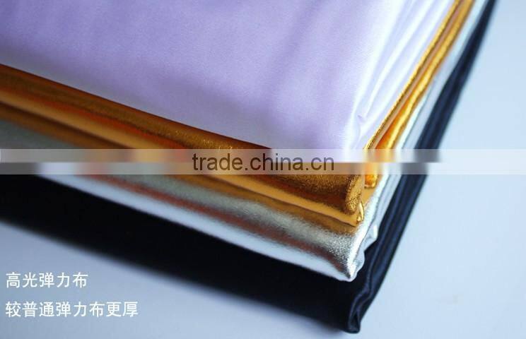 hot selling fatory direct gold metallic chair cover for banquet chairs