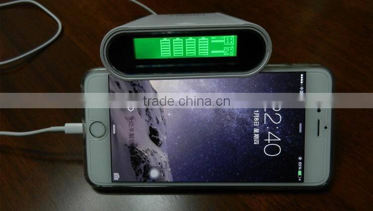 multi function power bank 18650 battery case 2A output 18650 charger DIY high capacity display power bank for pad cellphone