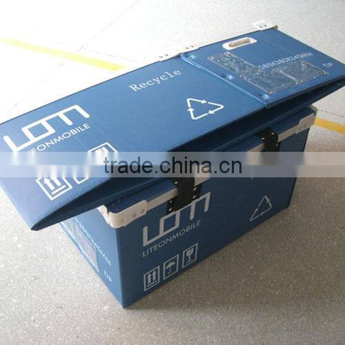 Durable corrugated plastic container/plastic shipping container