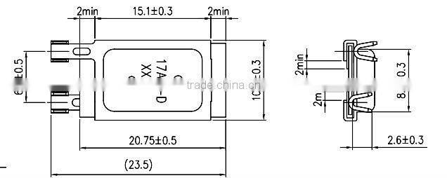 17AM thermal protector,bimetal thermal protector,thermal overload protector switch