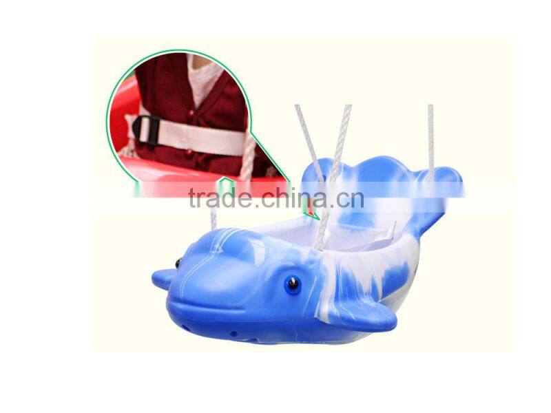 PE plastic durable single size kid's garden swing seat