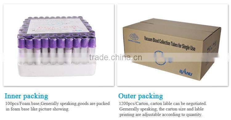 High Quality Disposable Vacuum Tubes For Blood Collection Blood
