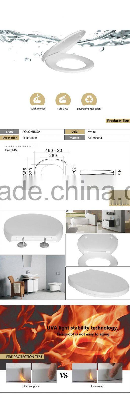 Luxury slow close urea toilet seat With One Button Quick Release