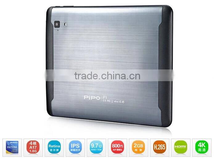 9.7inch Android 4.4 RK3288 Quad core 1.8Ghz Retina Screen 2048*1536 PiPo P1