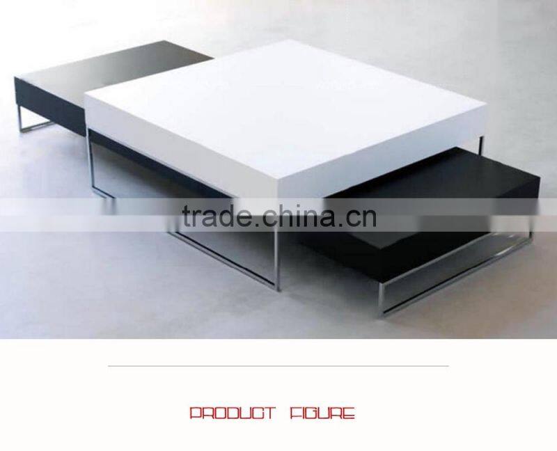 Living Room Furniture Style White MDF Coffee Table