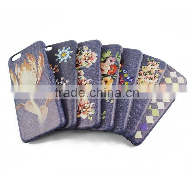 2016 Hot Sale Single PC case Simple and Printing Style PU Leather Case for iphone6s and support own Design