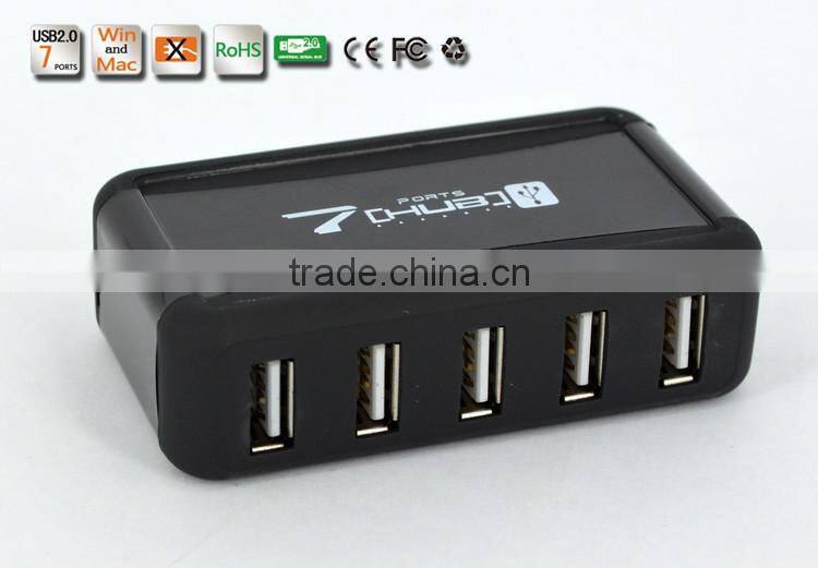 Portable usb2.0 7 por hub, 480MBPS 7 port usb 2.0 hub from usb por hub suppliers, good for gifts