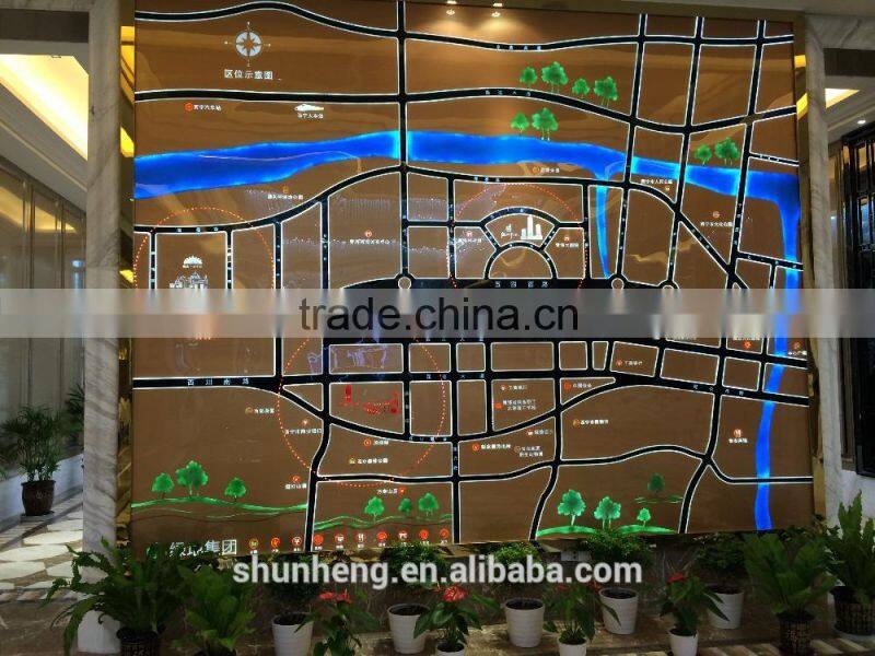 Architectural model 3d rendering design for construction building scale models