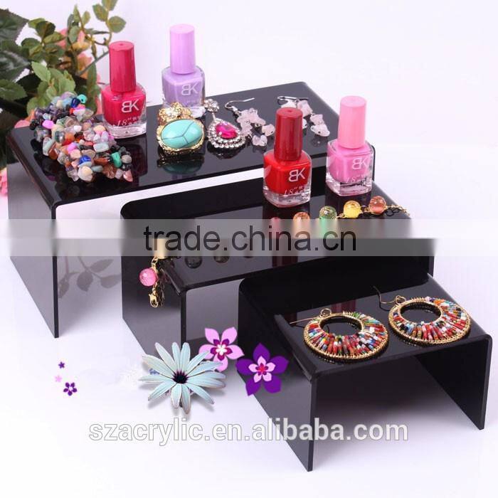 Black Acrylic Pendant Earrings Display Stand
