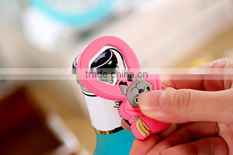 Wholesale Custom Cheap PVC Fridge Magnet Bottle Opener for Cola Drink