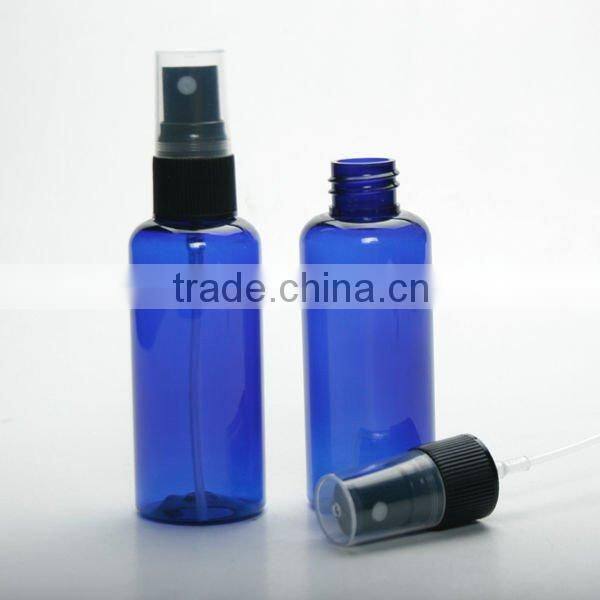 Spray cap PET bottle 70ml Blue Clear