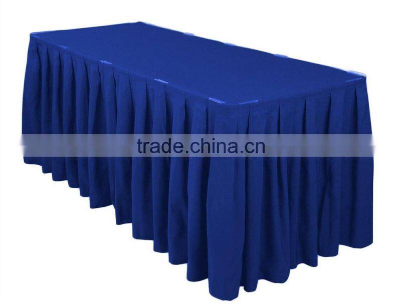 Factory Sell High Quality Accordion Pleat Polyester Table Skirt