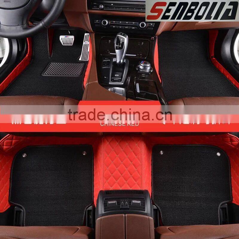 Hot selling full set leather 3d car foor mat anti slip car carpet mat for Hyundai Coupe auto parts