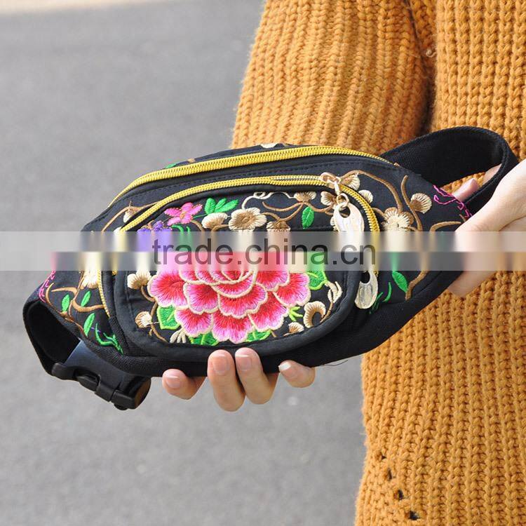 China manufacory hot sale, fashion waist bags cheap women pocket bag shoulder bag