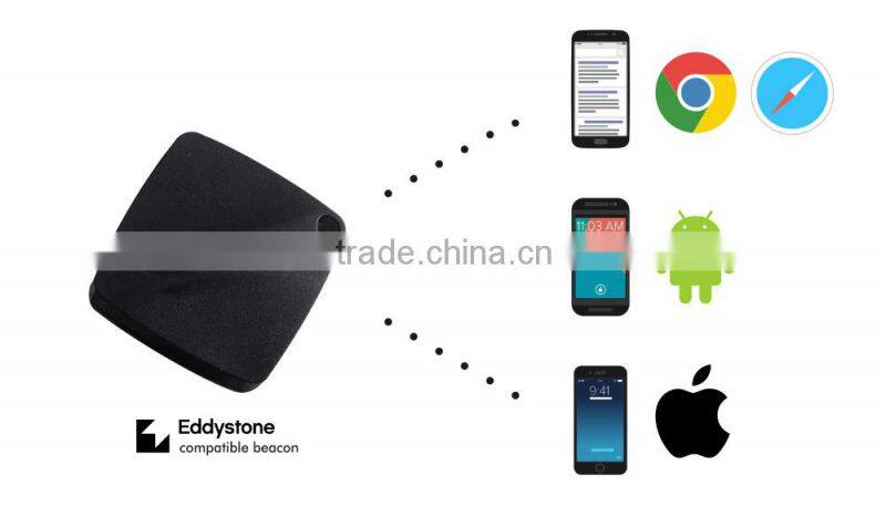 Long Standby Bluetooth Button Eddystone Beacon With 100-9000ms Broadcasting