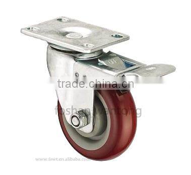 5 Inch Medium Duty Zinc Plate Swivel Caster Wheel
