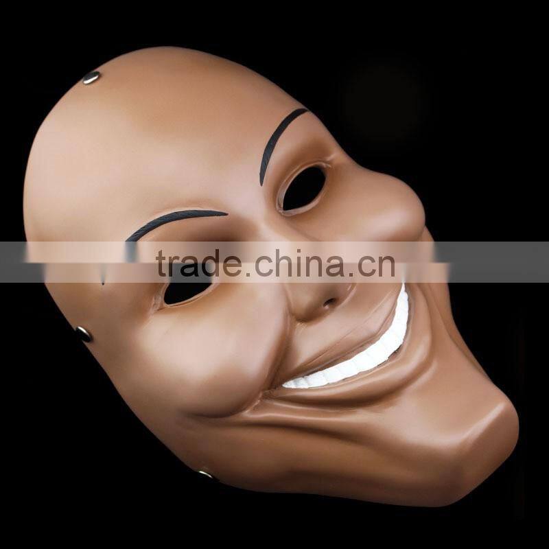 Newest Purge movie theme mask Halloween cosplay Mask smile face the purge resin mask Replica