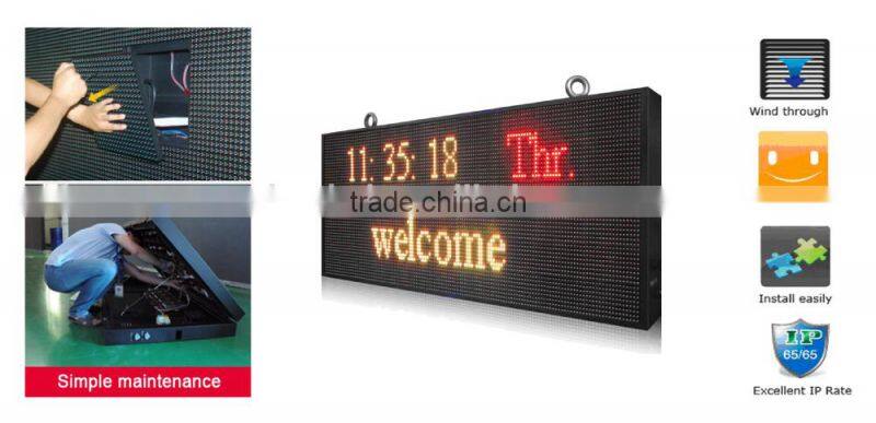 double side front service cabinet LED display PH10 outdoor