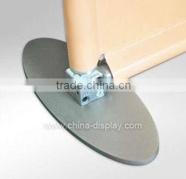 Outdoor waterproof free standing banner stand with durable hardware