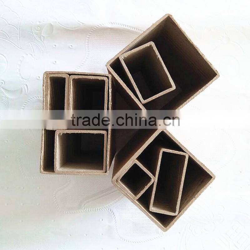 High strength square paper tube