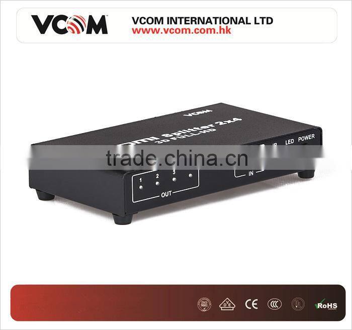 2015 New 2 in 4 Out HDMI Switch Splitter Supports 3D 1080P