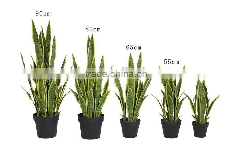 Yiwu cheap Artificial Sansevieria plant tree for home decoration factory wholesale