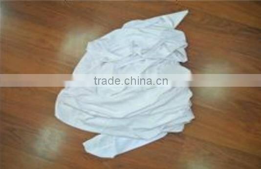 Industrial whtie T-shirt fiber rags (new)