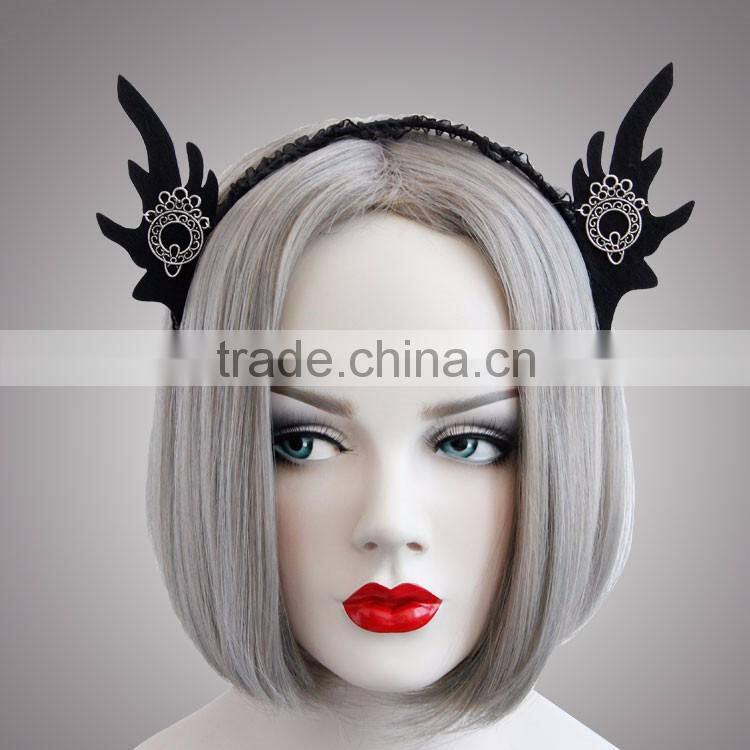 MYLOVE black elfin double ear hair hoop cos accessory