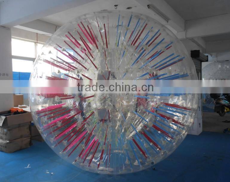 Inflatable Zorbing Ball for sale,Harness Zorb Ball made by PVC or TPU