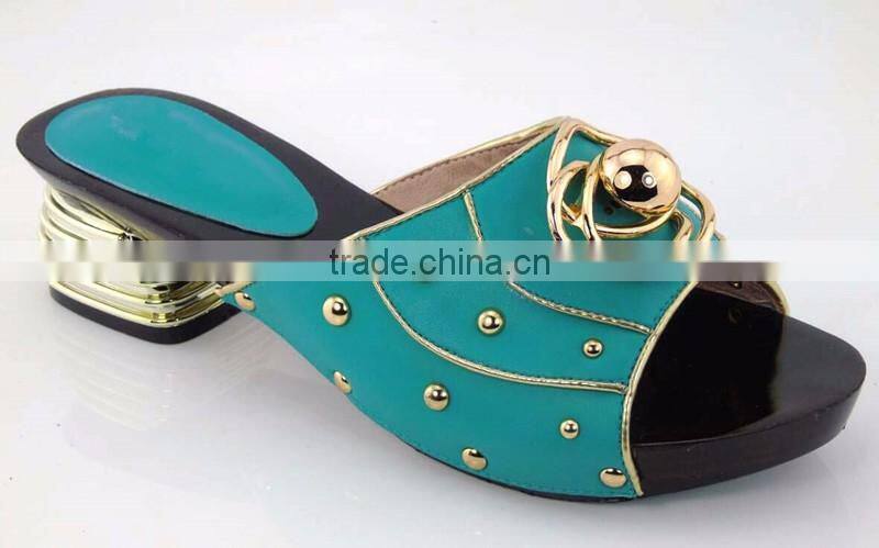 2016 New pattern style design ladies slippers high heel 5 cm 7